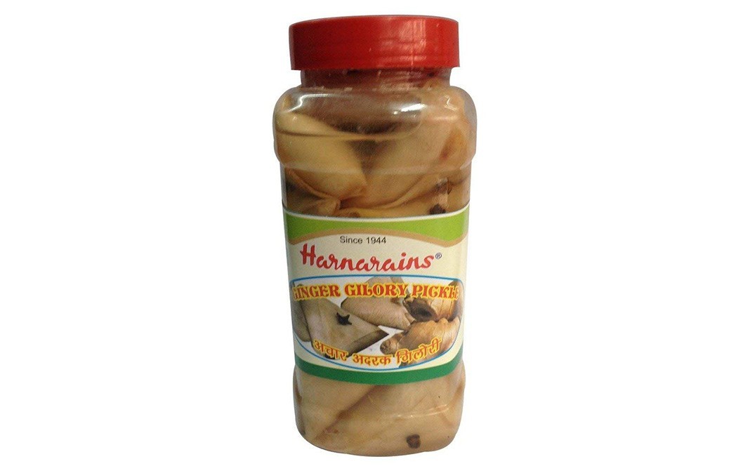 Harnarains Ginger Gilory Pickle    Plastic Jar  400 grams